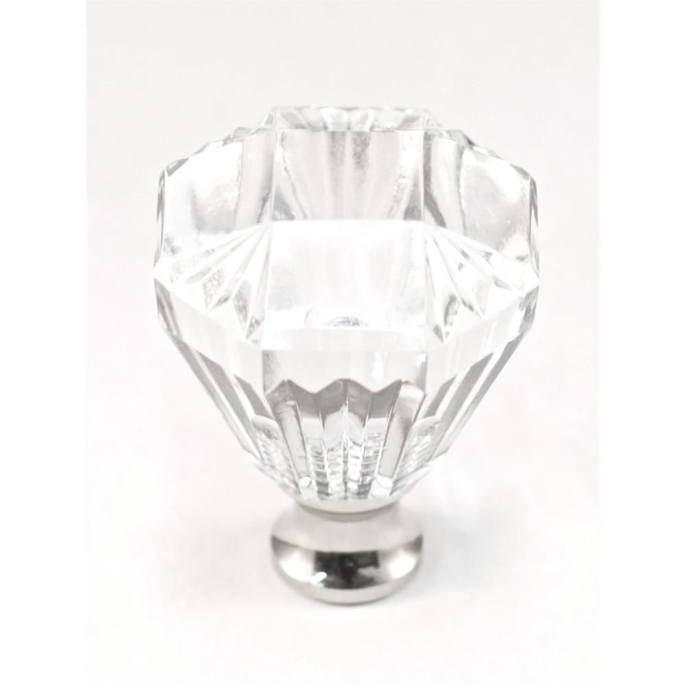 Cal Crystal M991 Crystal Excel OCTAGON KNOB in Pewter